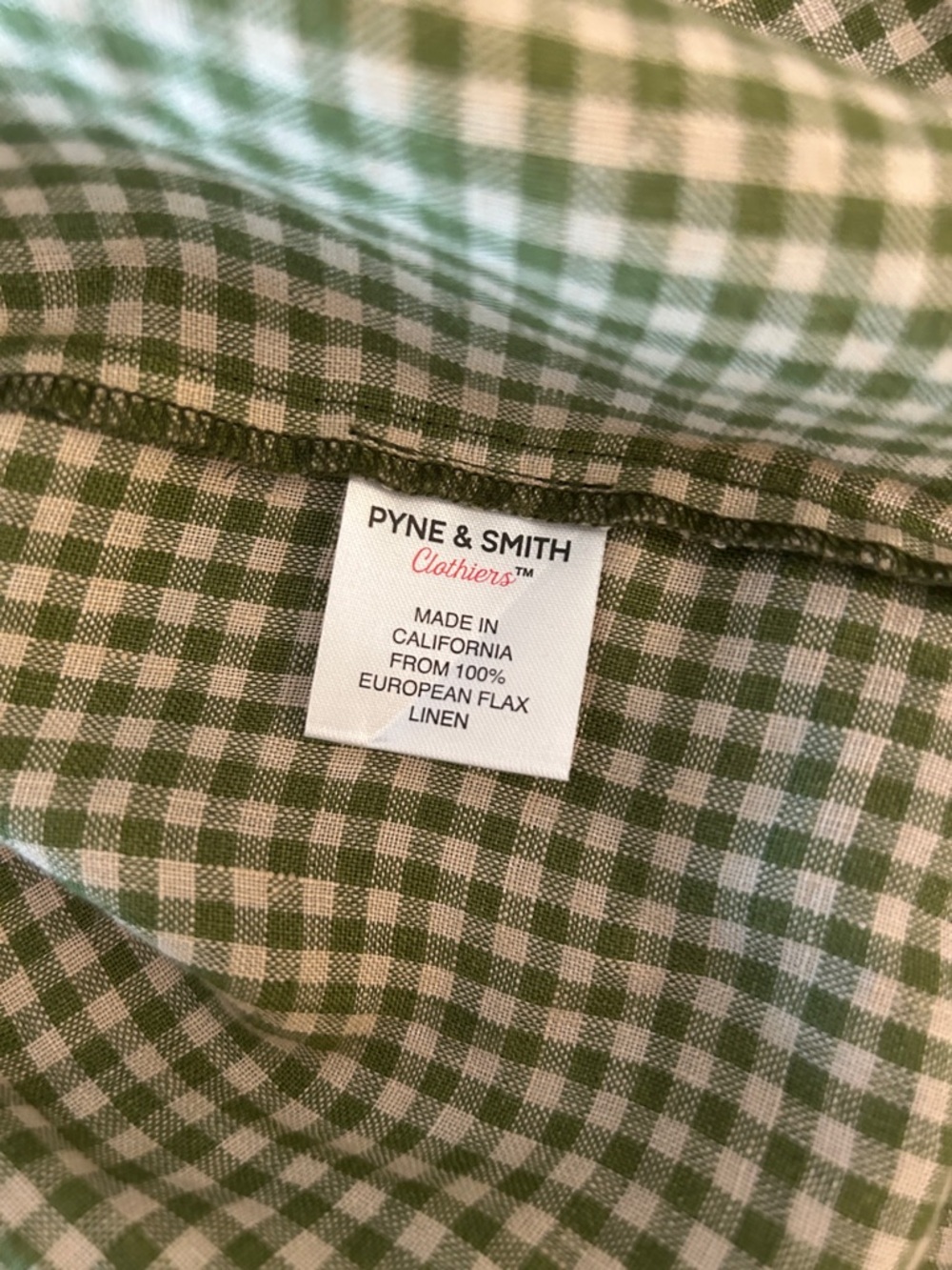 Pyne & Smith Green Gingham Button Front Dress - Picture 9 of 9